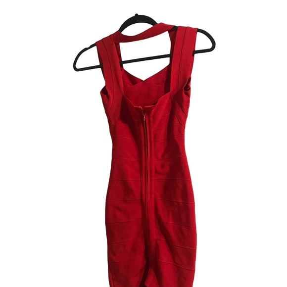 4/$25 Sale Women’s red bandage mini dress XS - Picture 3 of 6